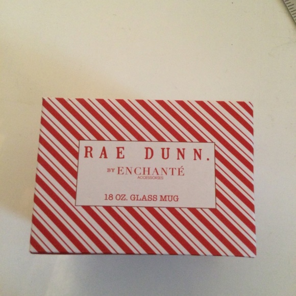 Rae Dunn “JOLLY.” Christmas Glass 18 oz Mug New In Box - Picture 3 of 4